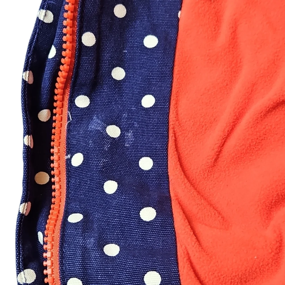 Gymboree Girls Toddler Polka Dot Hooded Jacket Blue Size 4T/5T